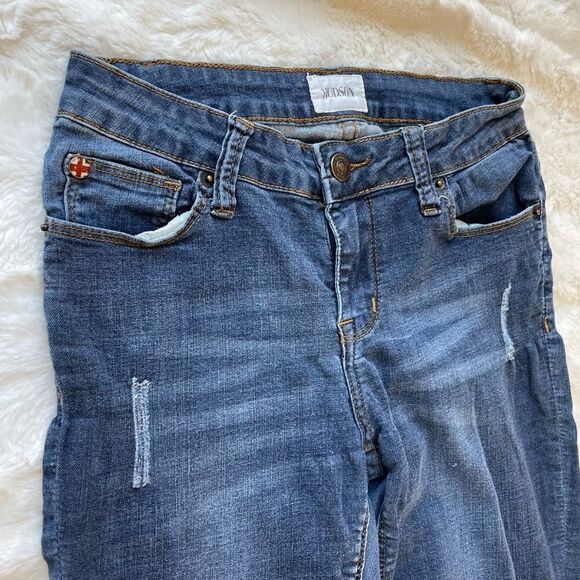 Hudson Distressed Skinny Denim Jeans - Girls 16 - Picture 7 of 7